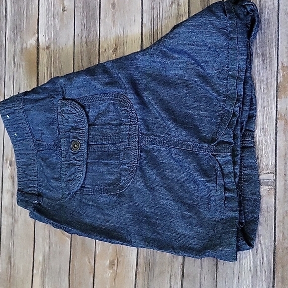 Apt. 9 dark blue cotton blend shorts with cuffs and 5" inseam - Picture 8 of 12